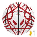 Red Satanic Pentagram Symbol Print Basketball