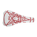 Red Satanic Pentagram Symbol Print Bicycle Seat Cover