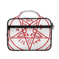 Red Satanic Pentagram Symbol Print Briefcase Bible Bag