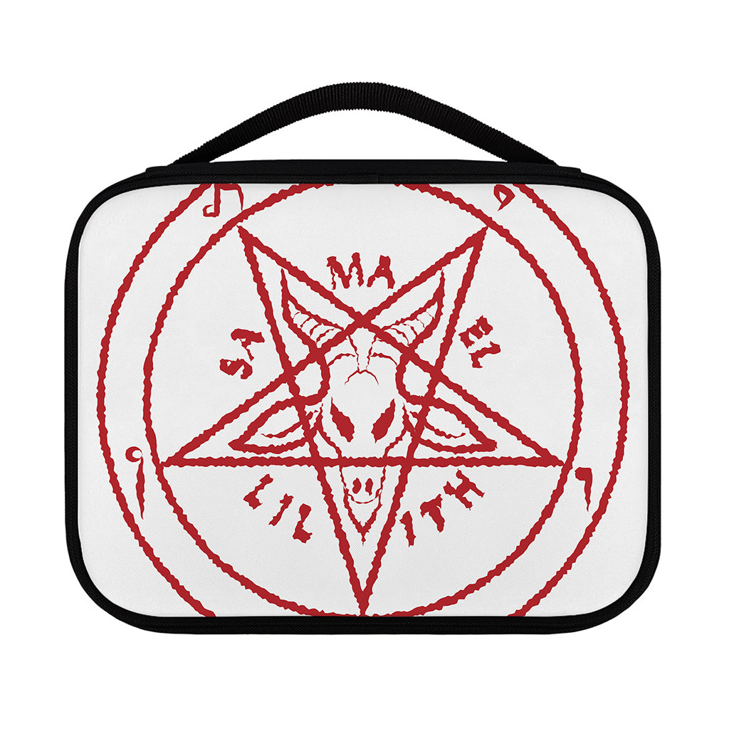 Red Satanic Pentagram Symbol Print Classic Bible Case
