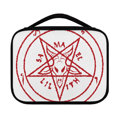 Red Satanic Pentagram Symbol Print Classic Bible Case