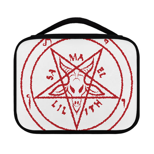 Red Satanic Pentagram Symbol Print Classic Bible Case