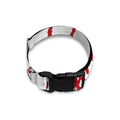 Red Satanic Pentagram Symbol Print Dog Collar
