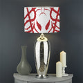 Red Satanic Pentagram Symbol Print Drum Lamp Shade
