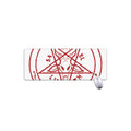 Red Satanic Pentagram Symbol Print Extended Mouse Pad