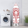 Red Satanic Pentagram Symbol Print Ironing Board Cover