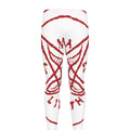 Red Satanic Pentagram Symbol Print Men's Leggings