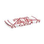 Red Satanic Pentagram Symbol Print Piano Keyboard Cover