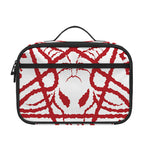 Red Satanic Pentagram Symbol Print Portable Lunch Bag