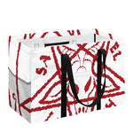 Red Satanic Pentagram Symbol Print Utility Tote Bag