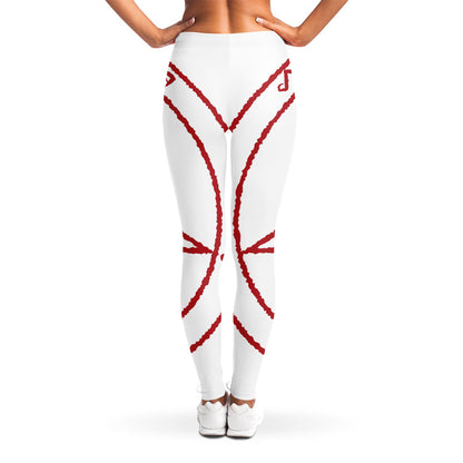 Red Satanic Pentagram Symbol Print Women's Leggings