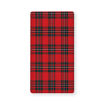 Red Scottish Tartan Pattern Print Baby Crib Sheet