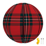 Red Scottish Tartan Pattern Print Basketball