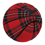 Red Scottish Tartan Pattern Print Basketball