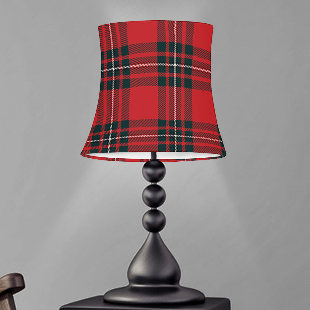 Red Scottish Tartan Pattern Print Bell Lamp Shade