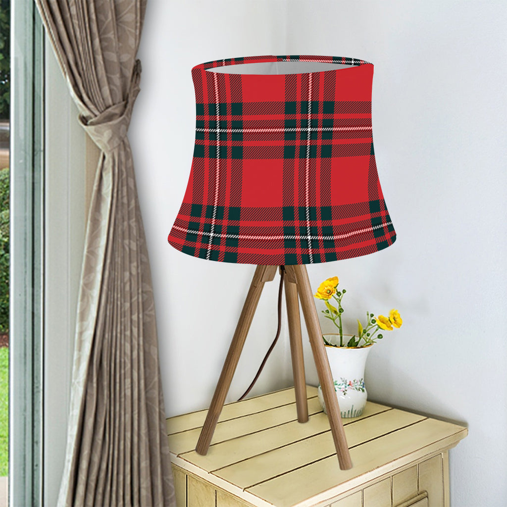 Red Scottish Tartan Pattern Print Bell Lamp Shade