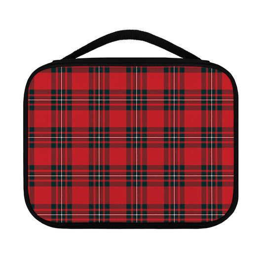 Red Scottish Tartan Pattern Print Classic Bible Case