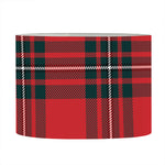 Red Scottish Tartan Pattern Print Drum Lamp Shade