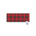 Red Scottish Tartan Pattern Print Extended Mouse Pad