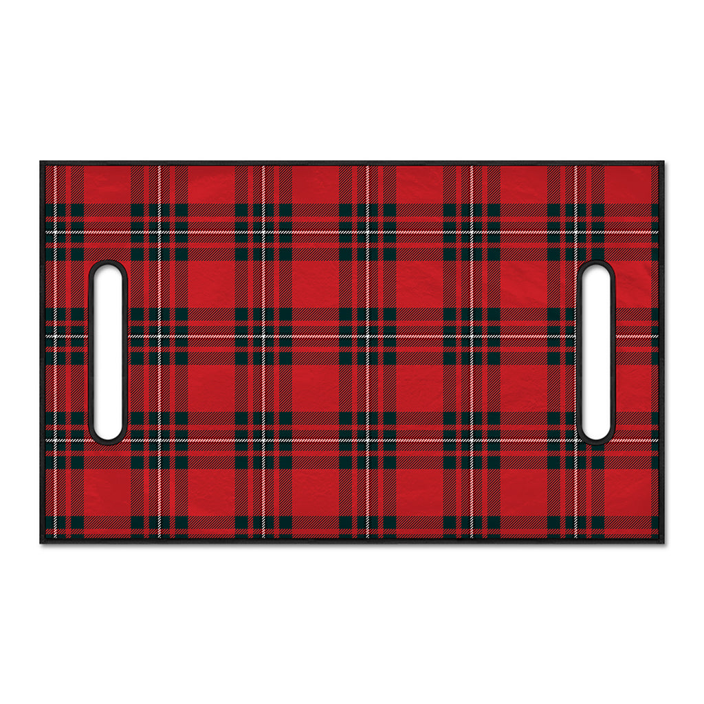 Red Scottish Tartan Pattern Print Golf Cart Seat Cover
