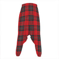 Red Scottish Tartan Pattern Print Hammer Pants