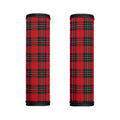 Red Scottish Tartan Pattern Print Handle Covers