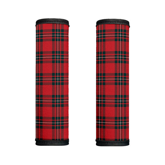 Red Scottish Tartan Pattern Print Handle Covers