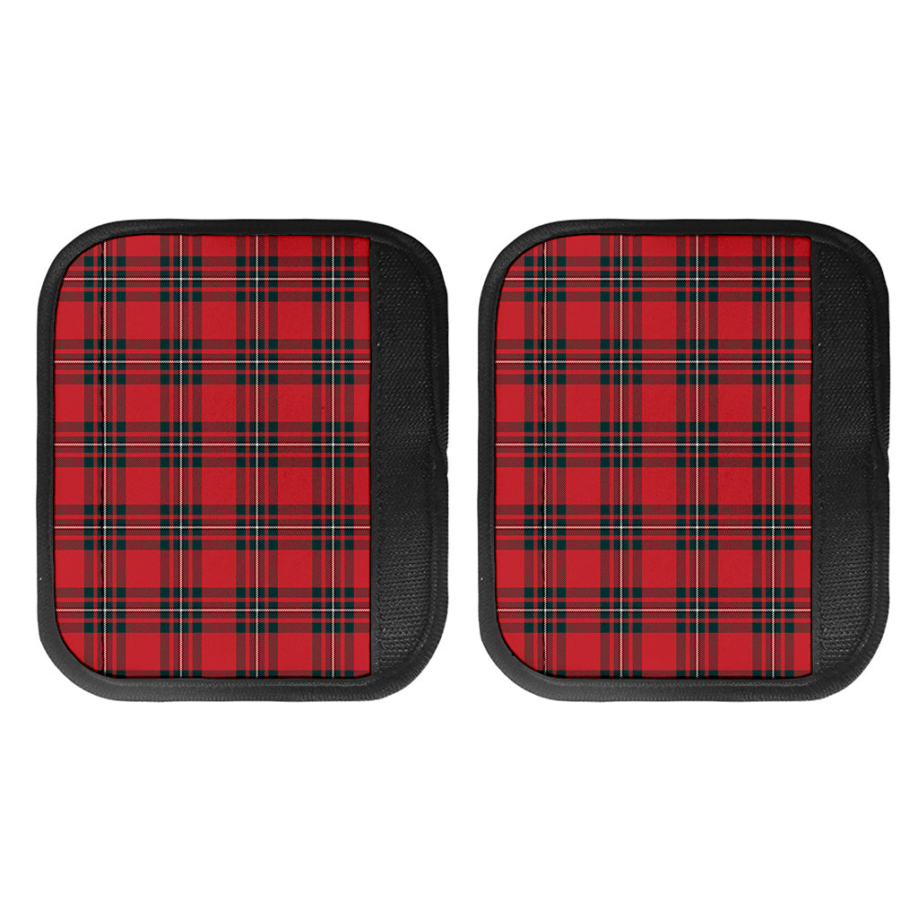 Red Scottish Tartan Pattern Print Handle Covers