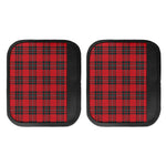 Red Scottish Tartan Pattern Print Handle Covers