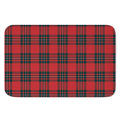 Red Scottish Tartan Pattern Print Indoor Door Mat