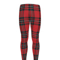 Red Scottish Tartan Pattern Print Men's Leggings