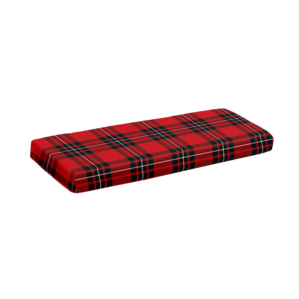 Red Scottish Tartan Pattern Print Piano Keyboard Cover