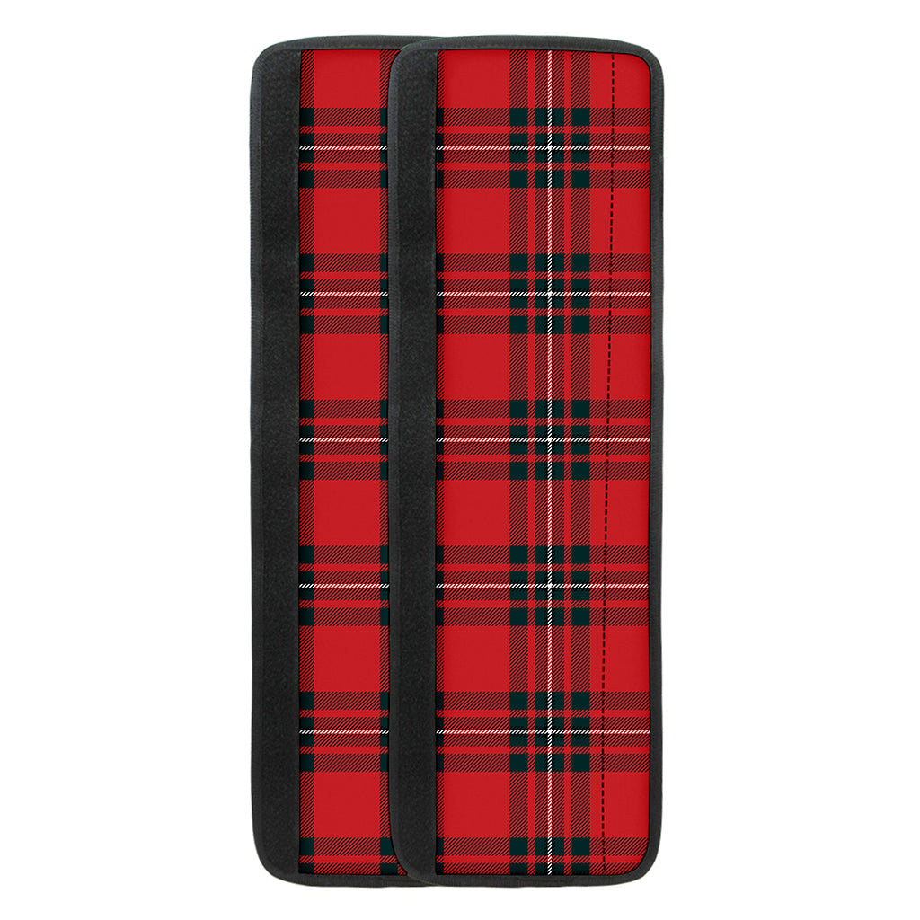 Red Scottish Tartan Pattern Print Refrigerator Handle Covers