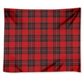 Red Scottish Tartan Pattern Print Tapestry