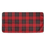 Red Scottish Tartan Pattern Print Towel