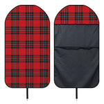 Red Scottish Tartan Pattern Print Waterproof Car Seat Cover