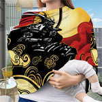 Red Sky And Golden Sun Samurai Print Baby Seat Cover