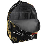 Red Sky And Golden Sun Samurai Print Backpack