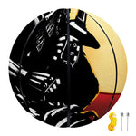 Red Sky And Golden Sun Samurai Print Basketball