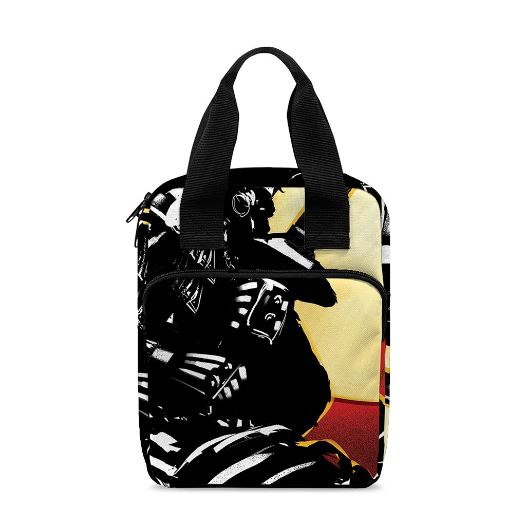 Red Sky And Golden Sun Samurai Print Bible Tote Bag