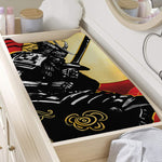 Red Sky And Golden Sun Samurai Print Changing Pad Cover