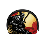 Red Sky And Golden Sun Samurai Print Coin Purse