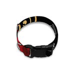 Red Sky And Golden Sun Samurai Print Dog Collar