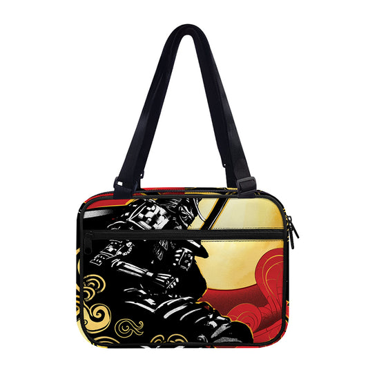 Red Sky And Golden Sun Samurai Print Double Strap Bible Bag