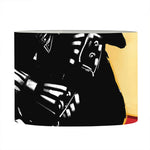 Red Sky And Golden Sun Samurai Print Drum Lamp Shade