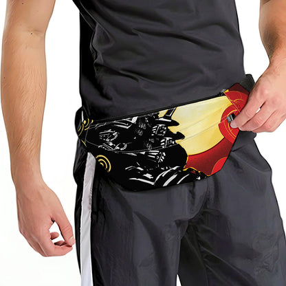 Red Sky And Golden Sun Samurai Print Fanny Pack