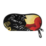 Red Sky And Golden Sun Samurai Print Glasses Case