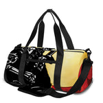 Red Sky And Golden Sun Samurai Print Gym Bag