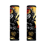 Red Sky And Golden Sun Samurai Print Handle Covers