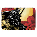 Red Sky And Golden Sun Samurai Print Indoor Door Mat